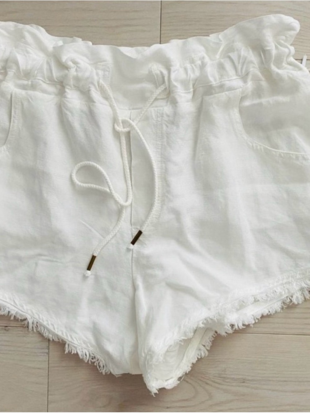 Young Fabulous & Broke White Women's Shorts with Black YFB Logo Accent